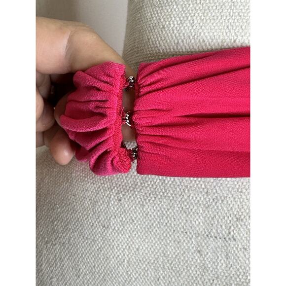 Express Halter Top Sleeveless Raspberry Pink Size Small NEW - Picture 4 of 6